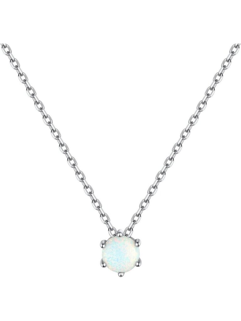 Elegant 925 Sterling Silver Birthstone Necklace for Women - Dainty Gemstone